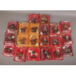 A collection of twenty Del Prado metal cavalry figures on horseback, all boxed.