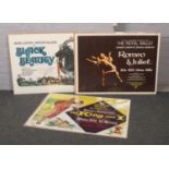 Two film posters for The King and I and Black Beauty, along with a Royal Ballet poster for Romeo and