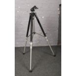 A Slik photography tripod.