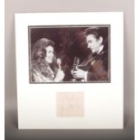 An autographed Johnny Cash and June Carter-Cash display.