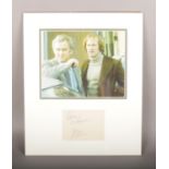 The Sweeney display, autographed by John Thaw and Dennis Waterman.