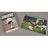 A Jimmy Greaves autobiography autographed by Jimmy Greaves along with a autographed photo of Ole