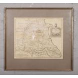 Robert Morden (1650-1703), An engraved map of East Riding of Yorkshire, in later frame.
