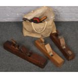 A collection of hand tools, Vintage Alex Mathieson 17 inch wooden Jack plane Campbell & Co,