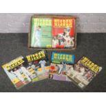 A box of mainly Wisden Cricket Monthly magazines, 1990, 1991, 1992 editions