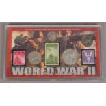 A World war II U.S coins & stamp set.