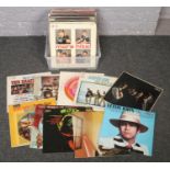 A box of LP records to include Rolling Stones, Beach Boys, Elton John, Stevie Wonder etc.