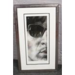 Stephen Doig signed, John Lennon print No 63/150 with certificate of authenticity