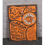 A 1969 Oxfam Walk poster. (48cm x 36cm).