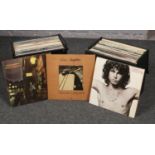 Two carry cases of Rock & Pop vinyl records, The Doors, Bob Dylan, Fleetwood Mac examples