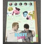 A large Heavy Petting film poster, 96cm x 63cm.