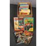 A collection of Annuals, The Beano book 1966, The Victor book for boys 1970, The Hotspur 1976