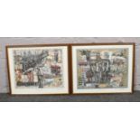 Two John Michael Webster limited edition mining prints, Salt of The Earth and End of An Era, both