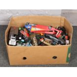 A box of diecast vehicles to include matchbox, realtoy etc.