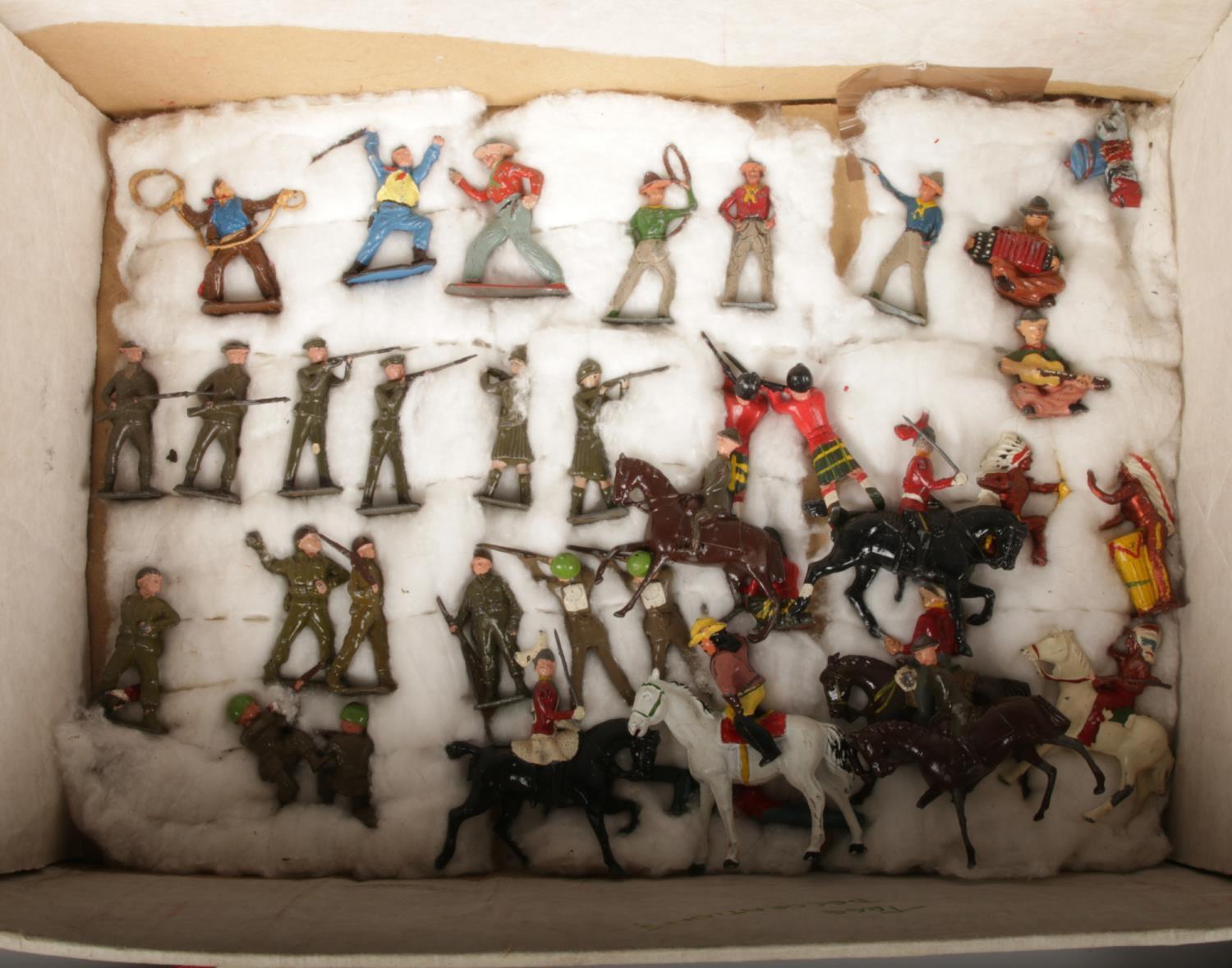 A collection of metal figures, to include boxed Crescent Toys and Charbens Series examples. - Image 2 of 2