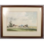 John Rudkin, A framed watercolour, landscape scene, titled to the back The Pepper Pot, Wentworth