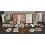 A large collection of assorted framed pictures and prints.