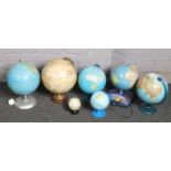 A box of globes to include light up examples etc.