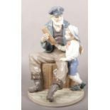 A Lladro ceramic figurine, 5207 ' A Tall Yarn' (approx 28 cm height)