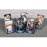 A collection of Compare the Market Meerkat soft toys, Limited Editions Sergei as Superman, Aleksandr