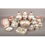 A good collection of Masons ceramics, to include Mandalay Red and Java patterns. Small Java vase