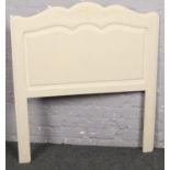 A 1930s French later painted single headboard