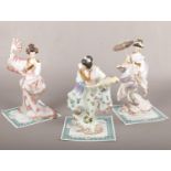 Three Bradford Exchange porcelain figures from The Silken Whispers collection; Vision of Beauty,