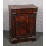 A Regency rosewood chiffonier of small proportions, 86cm high, 62cm wide. Later altered and with