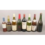 A collection of wines, Merlot Cabernet Sauvignon, Rapace semi sparkling wine examples