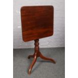 A Victorian mahogany snap top occasional table.