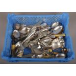 A box of silver plate cutlery, to include George Butler Cavendish etc.