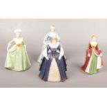A collection of Franklin Porcelain limited edition figures, Marie Antoinette, Catherine the Great,