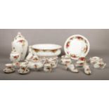 A collection of Royal Albert Fine Bone China 'Old Country Roses', large bowl, bud vase, trinkets,