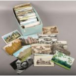 A box of vintage postcards, Edinburgh, Bournemouth, Weymouth examples (approx 500)