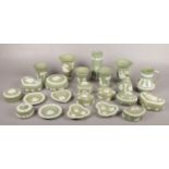 A collection of green Wedgwood Jasperware (approximately 23 pieces).