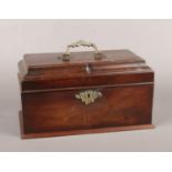 A Georgian mahogany Tea Caddy (approx 29 cm wide)