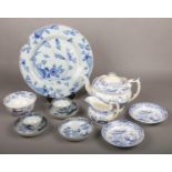 A collection of 18th and early 19th century ceramics, to include Delft charger, Chinese export tea