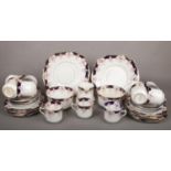 A Diamond china Edwardian part teaset.