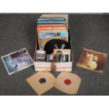 A collection of classical and easy listening LP records, 75's and cassette tapes etc.