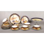 A collection of Noritake Camel China wares, Desert scenes, plate (24 cm diameter), jug, 6 tea cups &