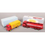 Two boxed Dinky Atlas model vehicles; Leyland Octupus Esso tanker and Guy Heinz wagon.