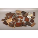 A collection of copper and wood printing blocks, mainly religious examples.