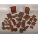 A collection of copper and wood printing blocks, mainly religious examples.
