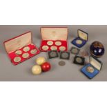 A collection of commemorative coins, Tower Mint cased examples, H.M.Queen Elizabeth II Silver