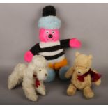 A Wendy Boston Poodle soft toy to include Bertie Bassett & Gund Bear.