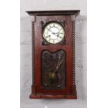 An 1920's Kienzle 8 day time & strike cottage clock. Good working order