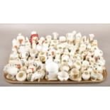 A tray of crested china to include, Arcadian, Shelley, Willow Art etc.