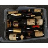 A box of assorted wines and other alcohol. Including c1980s Medoc Grand Vin. Provenance, Lathom