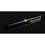 A Montblanc Meisterstuck fountain pen with 4810 14 carat gold nib. Excellent condition. Never