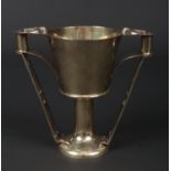 An Arts & Crafts Greek revival silver gilt representation of Nestor's Cup by George Nathan &